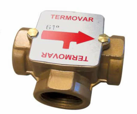 Vanne thermique pour chaudière à combustible solide