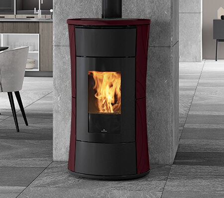 CHERIE 9+ Evo coax céram bordeaux 9kW (pellets)