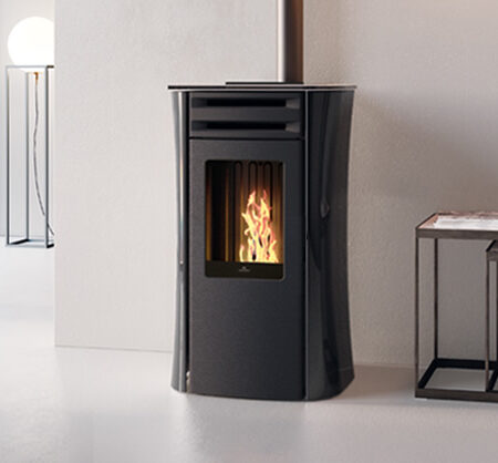 DANIA AT Plus verre noir 8kW (pellets)