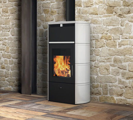 FLAMMA céram crème 14 kW (bûches)