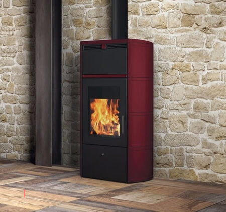 FLAMMA céram bordeaux 14 kW (bûches)