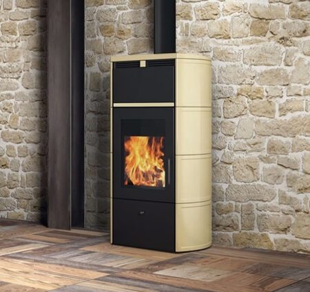 FLAMMA céram taupe 14 kW (bûches)